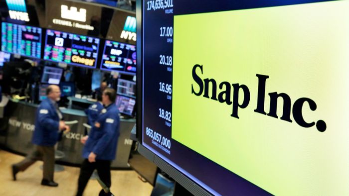 Aktie von Snapchat-Firma schießt um ein Viertel hoch