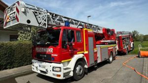 Feuerwehr in Sulz: Drehleiter kommt zum Einsatz