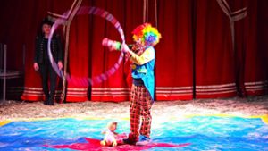 Mario Sperlich junior feierte Premiere als Clown. Foto: Wolff