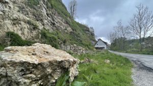 Sicherung in Rottweil: Brocken mit mehr als fünf  Tonnen lösen sich aus Felswand