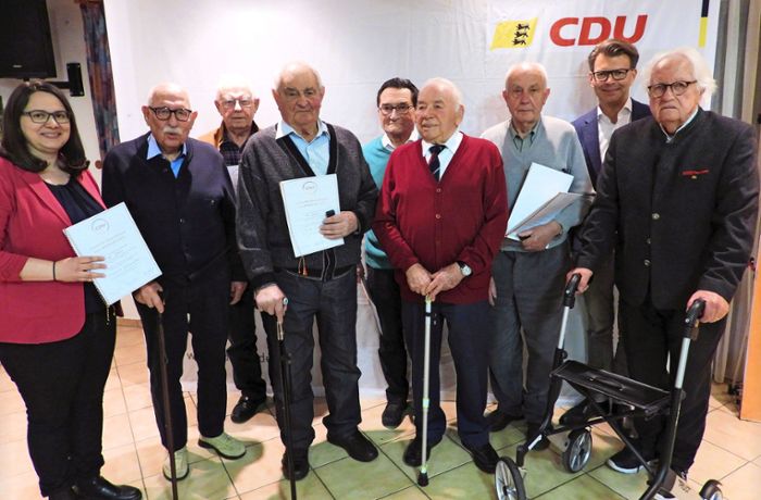 CDU-Kreisverband Freudenstadt: Mehr als  60 Jahre Mitglied