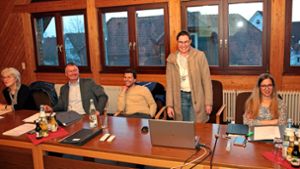 In der Gemeinderatssitzung (von links): Thomas Staubitzer,  Bernd Möhrle und  Nicole Ziefle Foto: Uwe Ade
