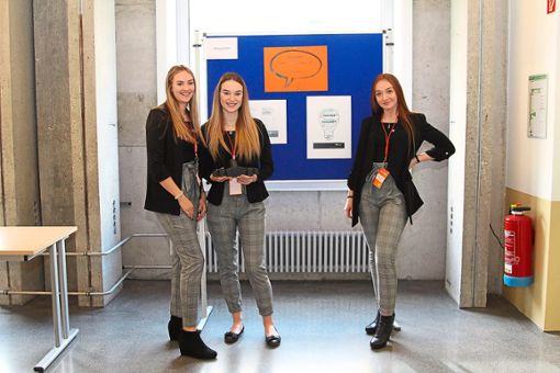 Die Siegerinnen des Wettbewerbs Jugend gründet in München kommen vom beruflichen Schulzentrum. Foto: HS Pforzheim Foto: Schwarzwälder Bote